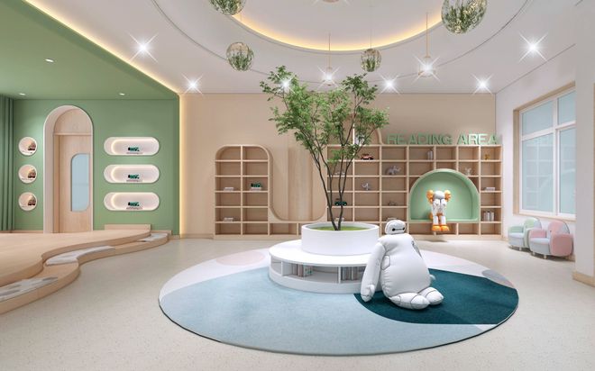 陕西幼儿园装修设计施工幼儿园如何装修设计室外施工(图4)