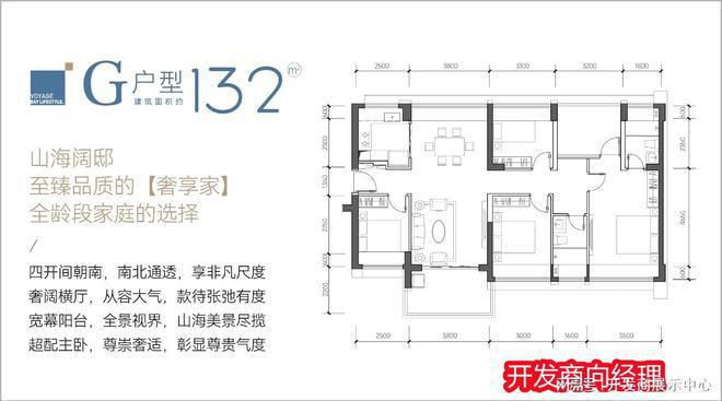 深圳桑泰山海丹华府建面约98㎡--116㎡-132152㎡户型图(图5)