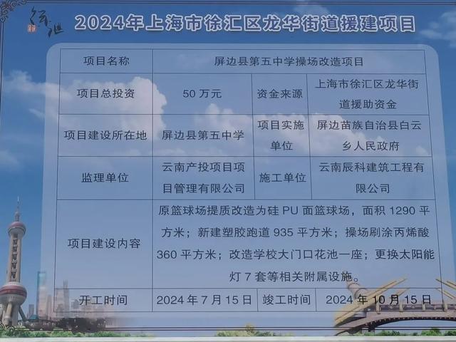 关爱保护未年成人健康成长｜孩子们拥有了新操场！徐汇携手屏边镌刻山海深情(图2)