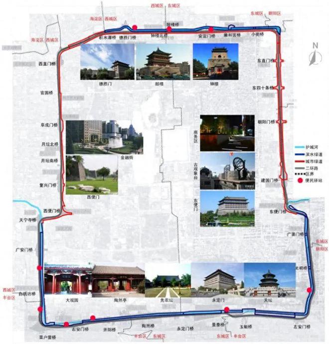 北京80公里环二环滨水步道城市绿道全线连通！(图1)
