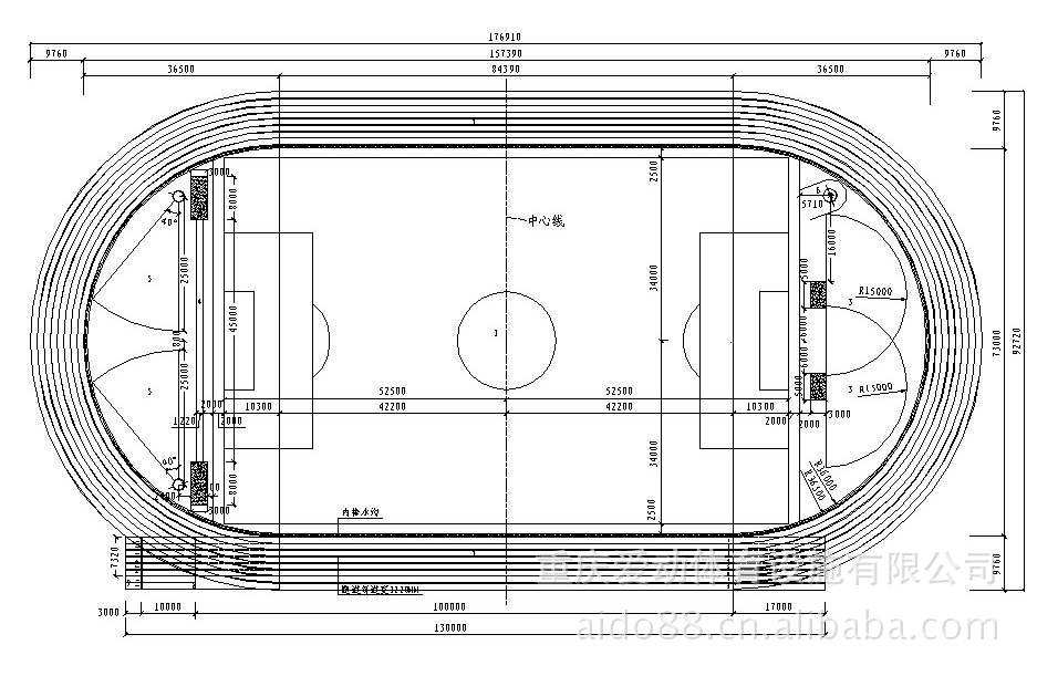 标准塑胶跑道的面积是(图1)