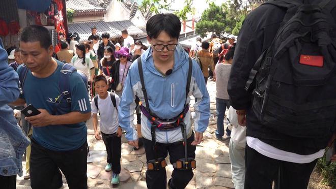 泰山新上登山助力机器人80元“借腿”登山轻松“拿捏”(图3)