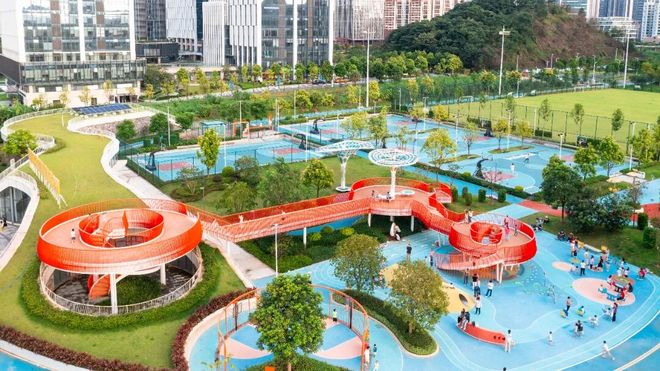 多图直击试运营期间免费玩！广州黄埔全龄智能体育公园对外开放(图3)