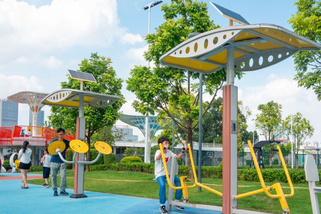 多图直击试运营期间免费玩！广州黄埔全龄智能体育公园对外开放(图9)