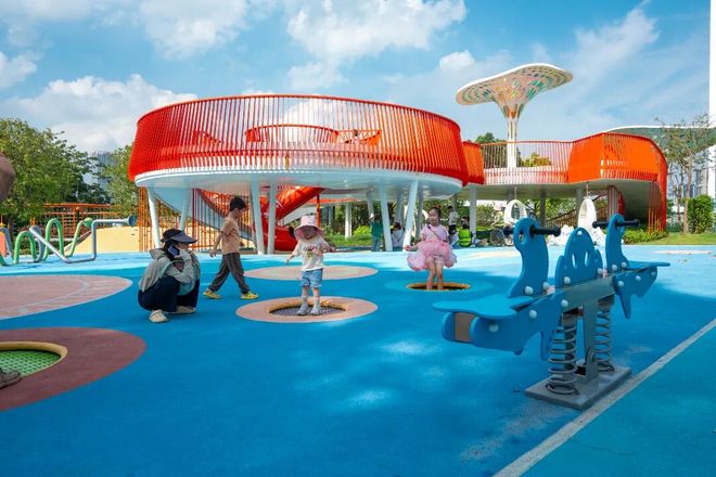 多图直击试运营期间免费玩！广州黄埔全龄智能体育公园对外开放(图10)