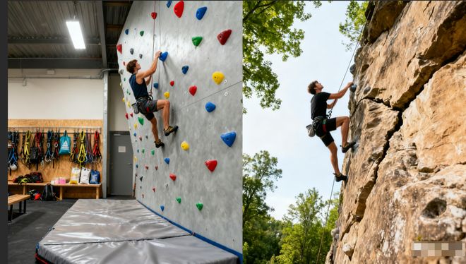 校园攀岩设施建设优选方案：解析人工攀岩与自然差异(图1)