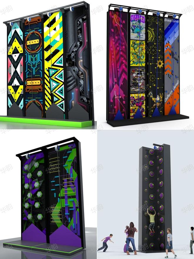 华韵游乐：创意攀岩馆不只是攀岩！华韵游乐设备源头工厂(图2)