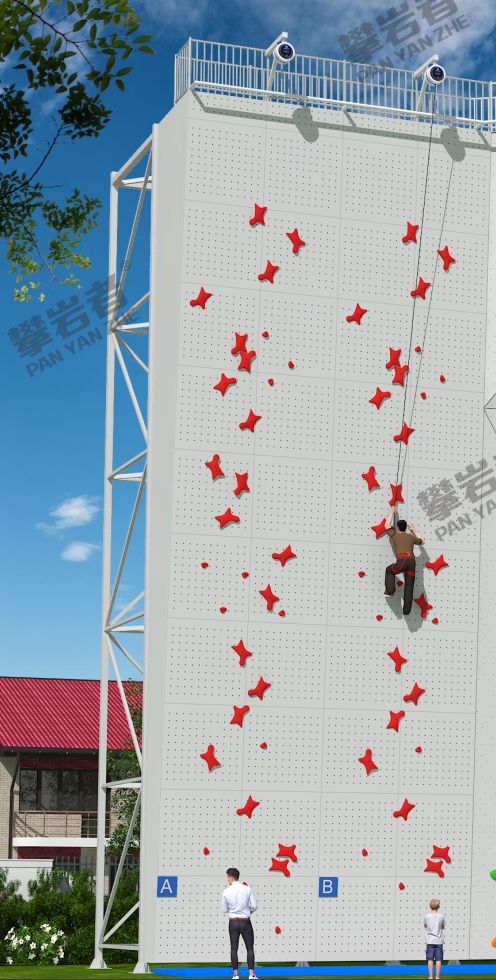 速度攀岩墙建设：双语小学专用破解安全不达标、训练不专业难题(图2)